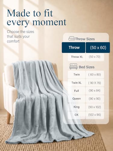 Image of Utopia Bedding Soft Fleece Bed Blanket Throw Size Light Grey (50x60 Inch)