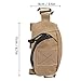Restokki Outdoor Backpack Shoulder Strap Pouch Attachment Bag Wide Applications Hikers Canvas Nylon (Khaki)