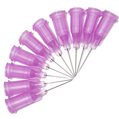 Agujas dispensación, agujas de punta roma de 0.5 pulgadas con Bloqueo de Señuelo para para rellenar E-líquido, tintas y aplicador de precisión (Aguja 1/2 '' 30G, 100 piezas) Cover