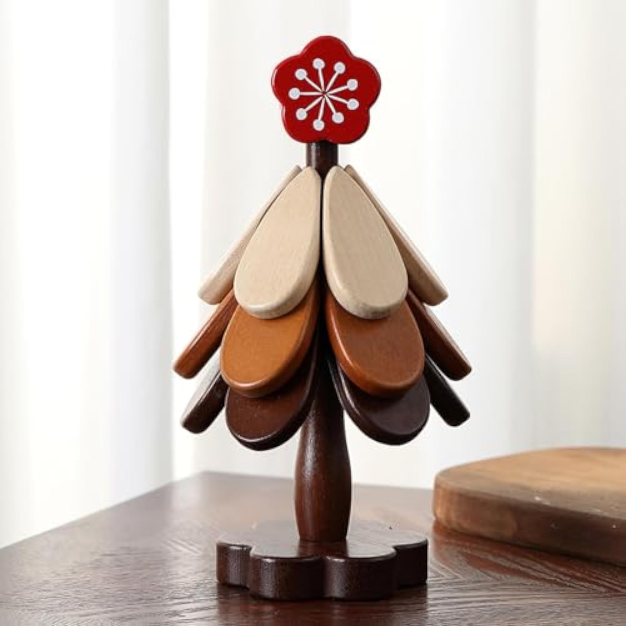 Wooden Tree Coasters Housewarming Gift