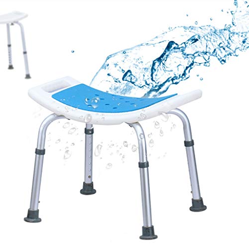Tabouret de douche sécurisé avec tapis antidérapant - Structure légère en alu - 7