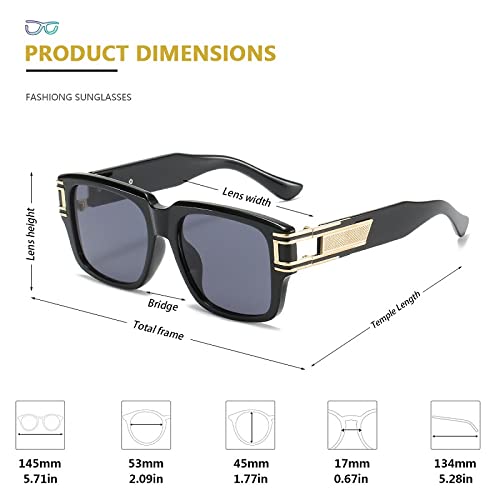 Vintage Steampunk Sunglasses Men Oversize Sun Glasses Women Retro Shades UV400 zonnebril dames2