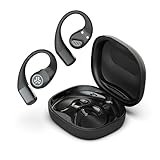 JLab Epic Open Sport Earbuds, Black, Wireless Open-Ear Audio Freedom Effortless Fit, Safe Listening, Bluetooth Multipoint, Customize with The App