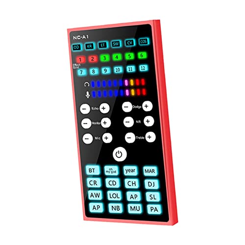 Oshhni Changeur de Voix de téléphone Professionnel, Console de mixage 12 Effets sonores Son pour 'Enregistrement de karaoké PC Cover