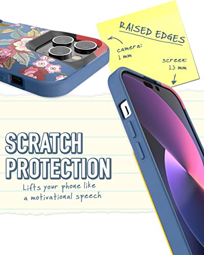 Smartish Iphone 14 Pro Wallet Case - Wallet Slayer Vol. 1 [Slim + Protective] Credit Card Holder - Flirty Flowers #TOP3