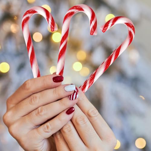 Christmas Candy Canes 50 Count, Peppermint, Individually Wrapped Dye Free | Bulk Christmas Candy Canes, No Red Dye – for Stocking Stuffers, Gift Bags & Hot Cocoa - image 5