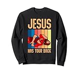 Photo Gallery jesus has your back divertente vintage wrestler wrestling felpa Photo Gallery jesus has your back divertente vintage wrestler wrestling felpa