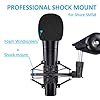 SUNMON SM58 Microphone Shock Mount Holder with Foam Windscreen for Absorbe Vibration and Noise, Pop Filter Suitable for SM58-LC, SM58-CN Dynamic Mic #1