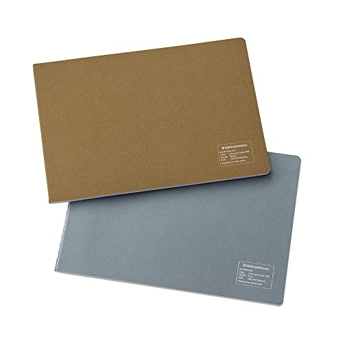 Carnet de notes A5W kleid 8915-05 à grille gris horizontal de 2 mm