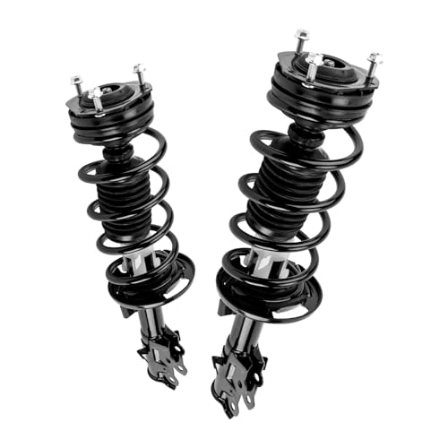 Image of PHILTOP Front Complete Struts Shock Absorber Compatible with 2011-2013 Fiesta, Struts with Coil Spring Assemblies #OE 172524 172525, 2 Packs
