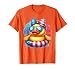 Cool Rubber Duck USA Flag Cute Duckie 4th of July Patriotic T-Shirt, Men, Orange, XX-Large