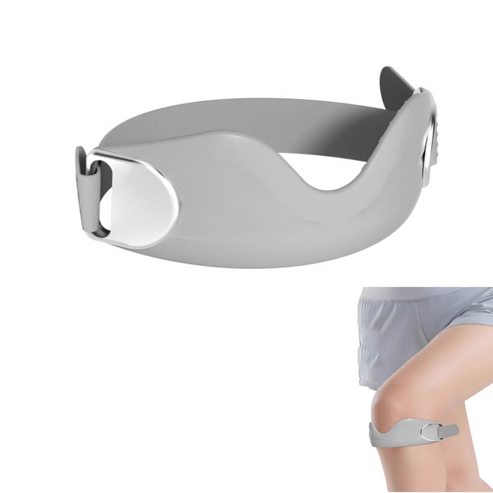 ZHENAN Pro Knee Strap for Men & Women Pain Relief Knee Brace,Adjustable Knee Cap Support -Anti-Sweat & Comfortable Patellar Tendon Strap for Sports, Gym Patellar Tendon Protection & Injury Recovery(1 Pack,Free size,Gray)