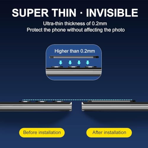 Image of Xmon Back Camera Lens Protector for Samsung Galaxy S23 Ultra (1 Pack) Premium Camera Glass Protector Guard, Anti-Scratch, Ultra-Clear, Easy Installation