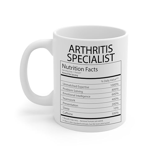 DesiDD Arthritis Specialist Nutrition Facts Mug - Funny Gifts for