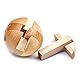 Holz Rätsel: Geduldspiel Fußball aus Holz (Geduldsspiele Holz) Puzzle Spielzeug, Holz Puzzle Magical Ball Intelligenz Spiel Denksport Spielzeug 3D IQ Puzzle 3D Holzpuzzle Knobelspiele Geduldspiel