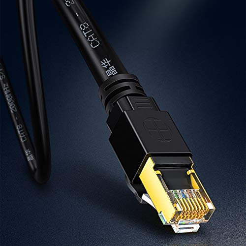 EXCEART Cabo Ethernet Cat8 Cabo de Rede Cat8 de Alta Velocidade Com Conector Rj45 Banhado a Ouro Res