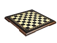 19'' Helena Chess Board With a Wonderful Solid Walnut Wood and Ebony Wood With Mother of Pearl Inlays. The Board is Handcrafted With Intricate Designary and Craftsmenship The Item is Made From the Finest of Walnut and Ebony Solid Wood with a Smooth P...