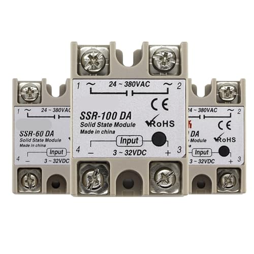 Relais statique 3-32V SSR-100DA 100A entrée CC sortie 24-380V CA monophasé