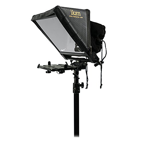Ikan Elite Tablet Teleprompter, W/Remote For Light Stands, Supports Ipad, Android, And Windows Tablets, Foldable Glass Frame (Pt-Elite-Ls-Rc) - Black #TOP2