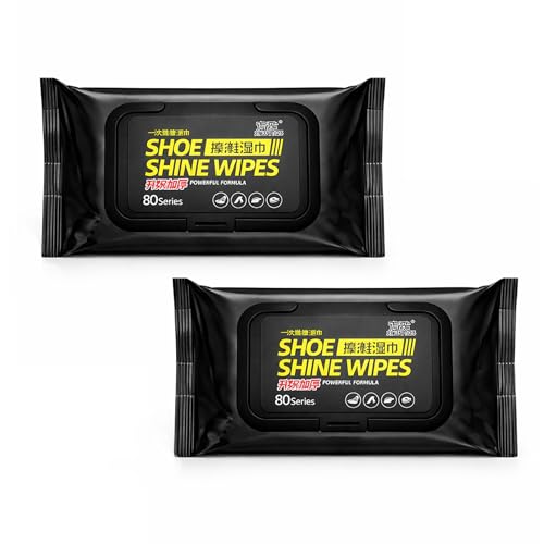 Image of MIKANIX Shoe Shine Wipes | Shoe Cleaning Wipes for Sneakers & Leather Shoes | Instant Shoe Cleaner Wet Wipes | Portable Shoe Polish Wipes