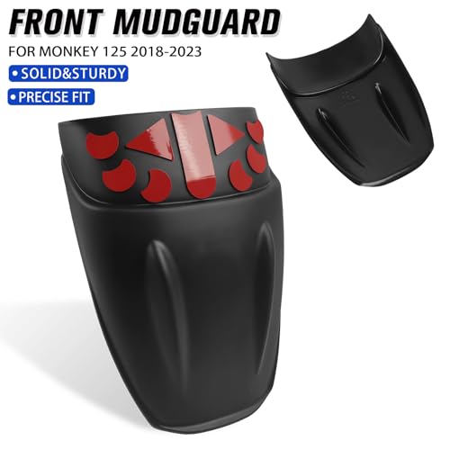 Image of CHIFUN Front Fender Mudguard Extender Wheel Cover Splash Guard Extension Replacement for Monkey 125 2018-2023 Motorcycle Dust Guards Accessories