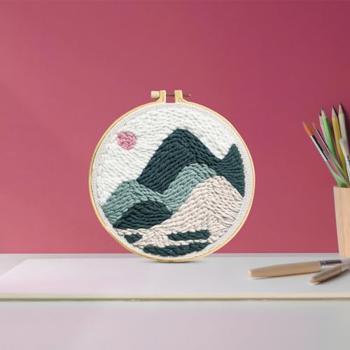 CRAFTHROU 1 Conjunto De Kit De Bordado Suprimentos De Agulha De Perfuração Agulha De Perfuração Port