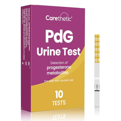 Carethetic PdG Test Strips 10 Count Ovulation Confirmation Test with Progesterone Metabolite (PdG) At-Home Fertility Test for Women