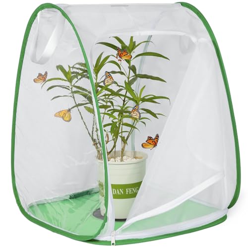 XingYunEr Outdoor Pop-up Large Insect and Butterfly Net Habitat，Windproof Trapezoidal