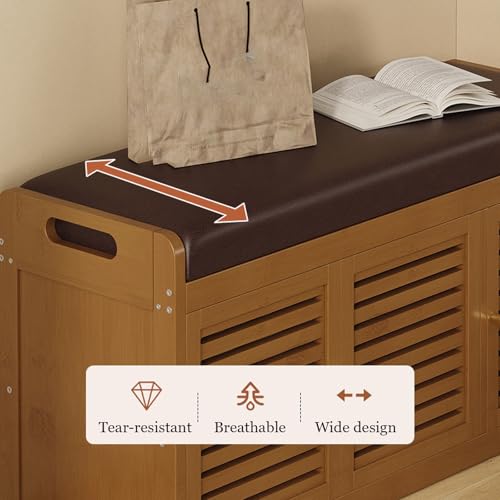 Banc de rangement à chaussures à 2 niveaux pour optimiser l'espace - 7