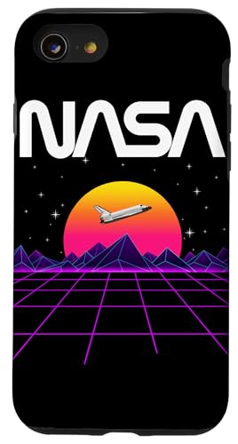Installazione facile NASA Space Shuttle Futuristica Worm Logo Custodia per iPhone SE (2020) / 7 / 8