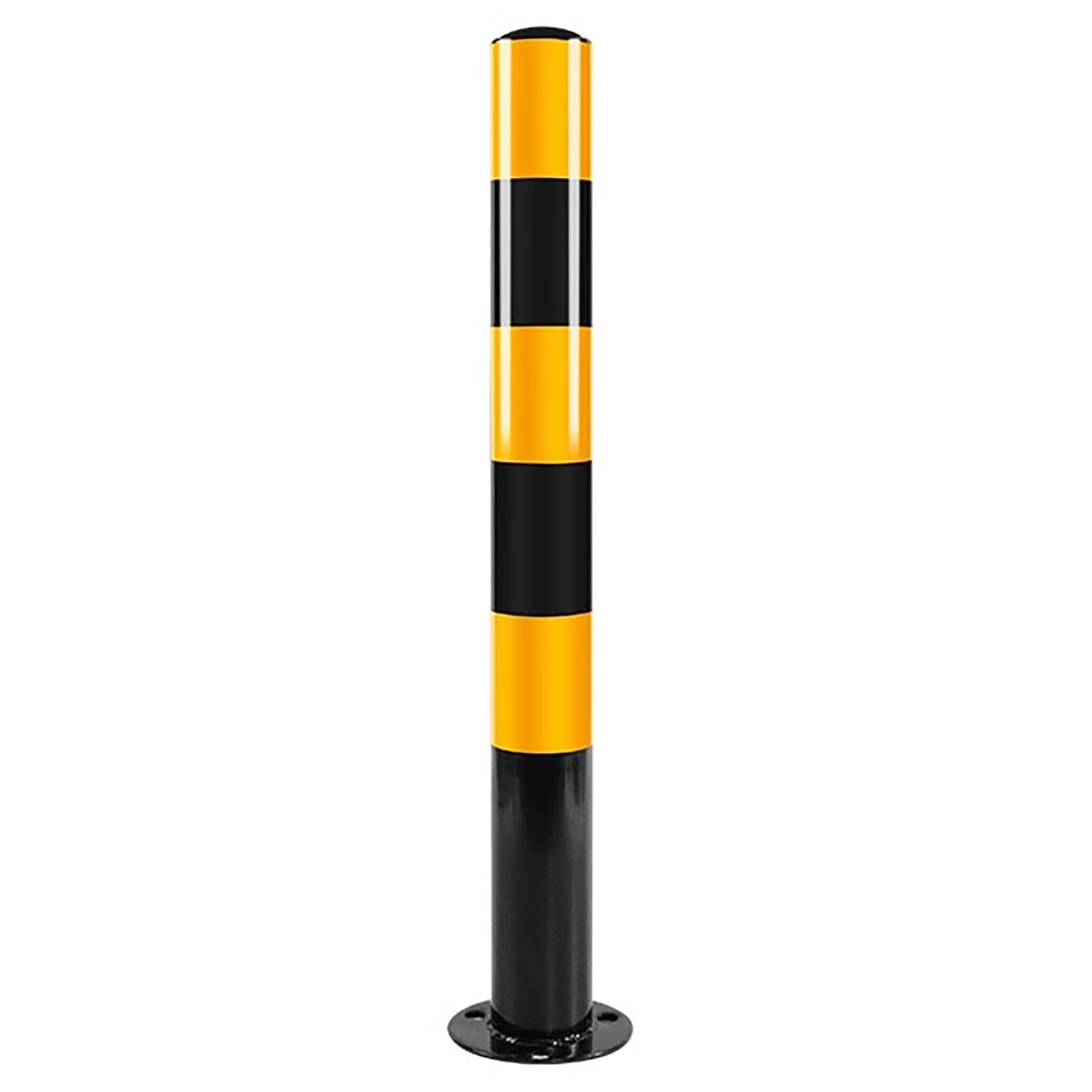 LWJSOCP Heavy Duty Steel Safety Bollards,29.5in Parking Barrier, Traffic Bollard for Parking Lot,Traffic Control,Driveway Barrier,Parking Pole,Traffic Sensitive Areas(1PCS)