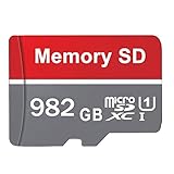 Topjey Micro SD Karte 982GB Speicherkarte Micro SD Karten Micro SD Card Wasserabweisend Externe Datenspeicher Memory Card Speicherkarten für Kamera,Dashcam,Smartphone,Tablet