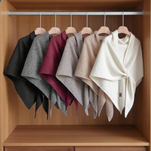 Shawl Wraps for Women, 2025 Knitted Shawls and Wraps Cardigan Cape Wool Cashmere Shoulder Top Sweater Shawl Scarf4