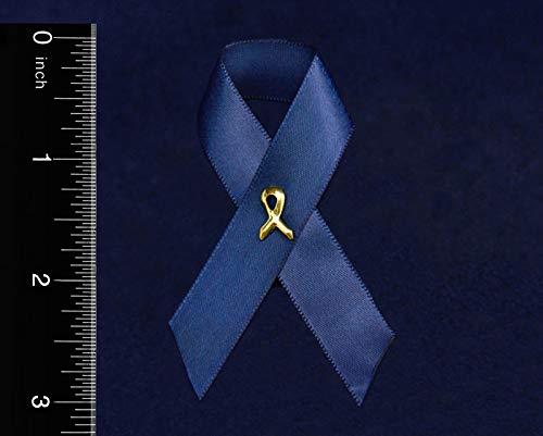 Image of 1 /2 /5 /10 /25 /50 /100pcs Satin Awareness Ribbon Pins (Pick your color), for Cancer & Disease Awareness, Bulk Quantities for Fundraising, Events, Gift Giving
