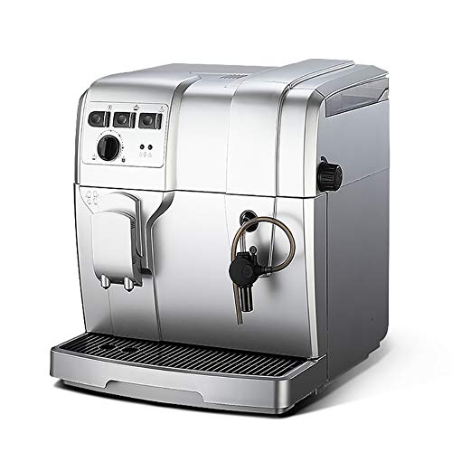 KG7HQRP Espresso Machines 19 Bar Cappuccino Machine with Adjustment Milk Frother for Espresso Latte and Mocha 1.5L Removable Water Tank Silver
