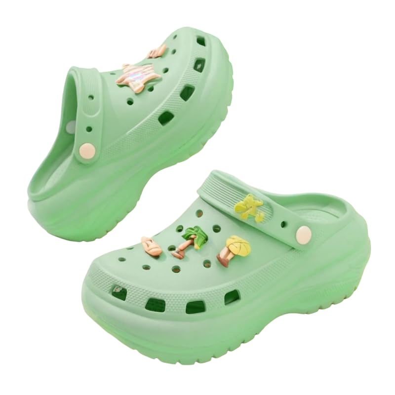 Women's Premium Extra Comfortable Clogs/Sandals with Cute Charms & Adjustable Back Strap for Adult| Lightweight Stylish & Anti-Skid| Waterproof Everyday Use Mules Girls/Ladies-picture-45