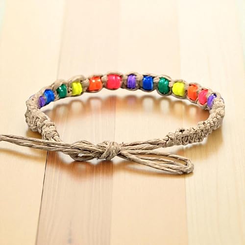 BlueRica Hemp Anklet with Puka Shell Beads3