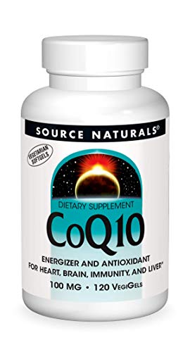 Source Natural Coenzyme Q10 Antioxidant Support 100 mg for Heart, Brain, Immunity, & Liver Support - 120 Vegetarian Softgels Source Natural Coenzyme Q10 Antioxidant Support 100 mg for Heart, Brain, Immunity, & Liver Support - 120 Vegetarian Softgels