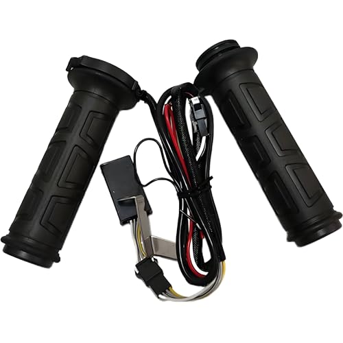 LIDABATON Motorcycle Heating Handle Adjustable Temperature Heating Handle 12V Universal 7/8 Inch (About 2.2 cm) Suitable for Yamaha Honda Kawasaki ATV Motorcycle Hand Warmers.