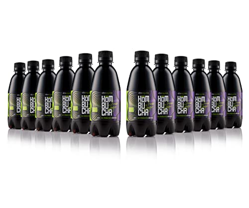VitaOrganic Té de Kombucha Orgánico 330ml – Té Verde Espumoso con Cultivo de Kombucha Natural Viva – Bebida Fermentada Naturalmente y 100 % Orgánica – Bebida de Té Cruda, Vegana, Sin Gluten y Lactosa