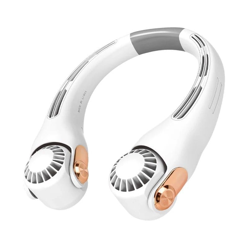 Portable Rechargeable Neck Fan|Hands-Free Personal Cooling Fan with Dual Turbo Airflow|USB Charging, Quiet Operation, Long Battery Life|Lightweight Wearable Fan for Summer Travel, Outdoor Use-image-19