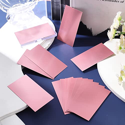 NBEADS 20 Pcs 0.5mm Thick Metal Business Card - Image 4