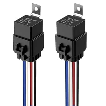 Mintice 10 X DC 12V 100A 100 AMP Voiture Automobile Bateau Un Camion 5 Épingles SPDT Kit de Relais d'alarme