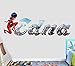 Nicoole Adesivo Murale Coccinella Nome Personalizzato Decalcomania Murale 3D Decorazione Adesiva Personalizzata