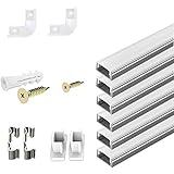 🍀[Mehrfachanwendung] Perfekt für den Innenbereich, z. B. Vitrine, Unterschrank, Lkw-Außenhaut, Fenster, Türrahmen, Bar, Treppe usw., ideal für 3528,5050,2835,5630 LED-Lichtleistenmontage.