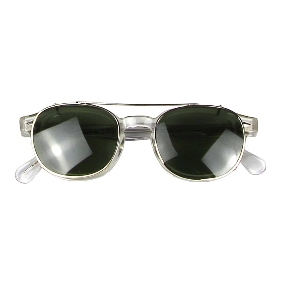 Occhiali da sole rotondi con clip, occhiali da sole polarizzati per donna e uomo, in acetato con montatura per occhiali, occhiali da pesca