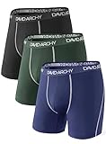David Archy 3 Pack Men's Ultra Fast Dry Performance Boxer Briefs (L,Mesh Assorted)