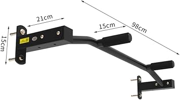 Portable Pull-Up Bar, Wall-Mounted Steel Chin Up Bar with Non-Slip Handle for Home Gym Fitness