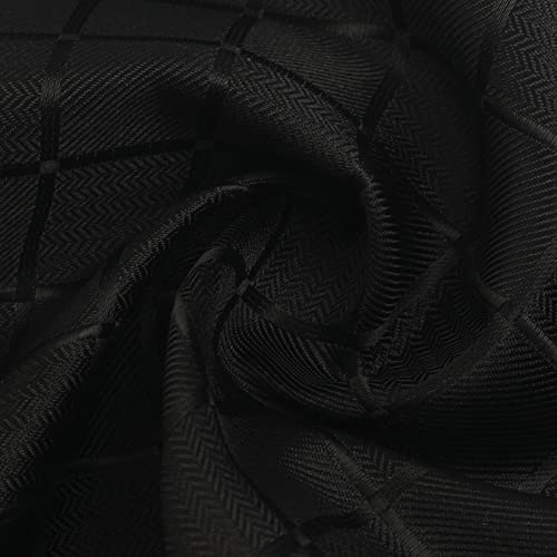Image of Striped Plaid Polka Dot Mens Tie Formal Necktie Pocket Squares Ties Clips Cufflinks Classic for Men Set