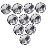 iplusmile Botones De Cristal Para Sofá y Tapicería 20 Piezas Plateado Liso Decorativo Romántico Para Cabeceros y Manualidades Bricolaje Hogar Cumpleaños